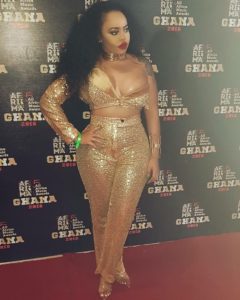 Blanche Bailly attends 2018 Afrima Awards in Accra, Ghana 