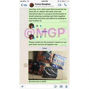 Amah Bertrand Shares Private Whatsapp Chat 
