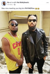 Ko-C Pictured With Phyno Fino